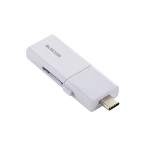 ELECOMbGR USB (iPadOS/iOS/Mac/Windows11Ή) zCg MF-WSAU3128GWH [128GB /USB TypeA{USB TypeC /USB3.2 /XCh]