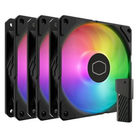 COOLER MASTER｜クーラーマスター ケースファンx3 [120mm /2500RPM]＋コントローラー SickleFlow Edge 120 ARGB 3-Pack Fan Kit ブラック MFX-B2DN-253P2-R2