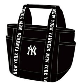 イーカム｜E-COME MLB ミニトートバッグ BLACK×WHITE YK-TTBM03 [高さ22cm×幅37cm×マチ15cm]