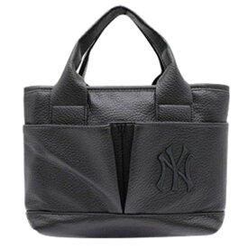 イーカム｜E-COME MLB 合皮 ミニトートバッグ BLACK×BLACK YK-TTBM04 [縦19cm×横25cm×マチ14.5cm]