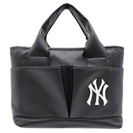 イーカム｜E-COME MLB 合皮 ミニトートバッグ BLACK×WHITE YK-TTBM04 [縦19cm×横25cm×マチ14.5cm]