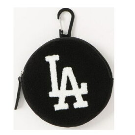 イーカム｜E-COME MLB ラウンドさがらポーチ BLACK LA-PCH16 [直径13cm×マチ1.5cm]