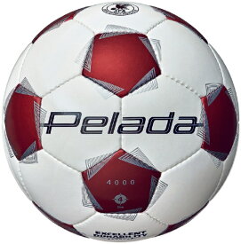 モルテン｜molten サッカーボール ペレーダ4000 4号 ホワイト×メタリックレッド F4K4000-WR