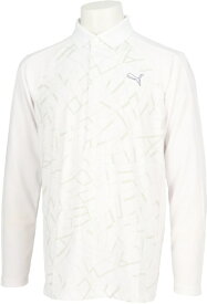 プーマ｜PUMA PUMA(プーマ) メンズ ゴルフ シャドウキャット GRAPHIC L/S POLO WHITE GLOW M 635738