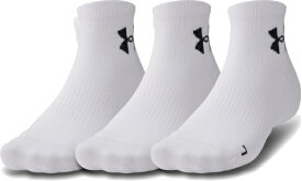アンダーアーマー｜UNDER ARMOUR メンズ UAロー ソックス (3足セット) White 1371937 [メンズ /MDサイズ]【返品交換不可】