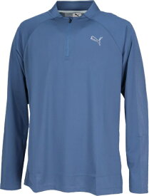 プーマ｜PUMA メンズ ゴルフ シャドウキャット ZIP MOCKNECK L/S DARK INDIGO 635752 [メンズ /Lサイズ]【返品交換不可】