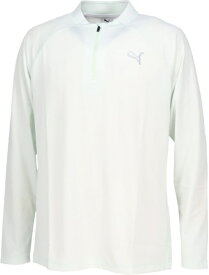 プーマ｜PUMA PUMA(プーマ) メンズ ゴルフ シャドウキャット ZIP MOCKNECK L/S SAGE FROST S 635752