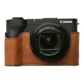 Mr.Stone｜ミスターストーン 【受注生産】Canon PowerShot V1用 本革ケース　ヴィンテージ風　レッドブラウン Mr.Stone