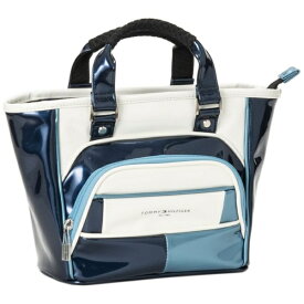 トミーヒルフィガー｜Tommy Hilfiger ラウンドバッグ エナメルスポーツ ブルー THMG5FT1 [W22×D11×H10cm]