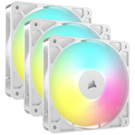 【エントリーで最大2万ポイント当たる｜3/25まで】 CORSAIR｜コルセア ケースファンx3 [120mm /2100RPM] RS120 ARGB WHITE Triple Fans ホワイト CO-9050185-WW