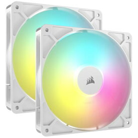 CORSAIR｜コルセア ケースファンx2 [140mm /1700RPM] RS140 ARGB WHITE Dual Fans ホワイト CO-9050187-WW
