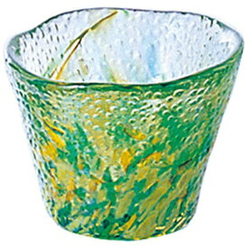 石塚硝子｜ISHIZUKA GLASS 津軽びいどろ　盃　山若葉 アデリア