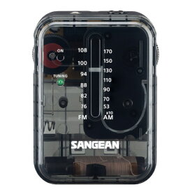 Sangean｜サンジーン ポケットラジオ クリアブラック SR-32-BK [ワイドFM対応 /AM/FM]