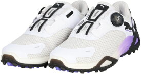 プーマ｜PUMA ゴルフシューズ シャドウキャット ニトロ ディスク スパイクレス シューズ PUMA WHITE×PUMA BLACK×DARK AMETHYST 31083309 [レディース /25.0cm]【返品交換不可】