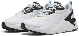プーマ｜PUMA ゴルフシューズ GS-X エフェクト スパイクレス シューズ PUMA WHITE×WARM WHITE×TEAM LIGHT BLUE 30977107 [レディース /24.0cm]【返品交換不可】