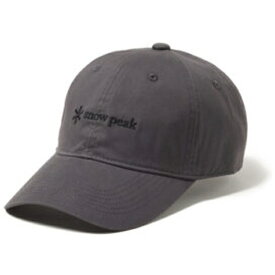 スノーピーク｜snow peak キャップ New Standard Logo Cap CHARCOAL NSD-AC-25AU001 [2サイズ：59cm]【返品交換不可】