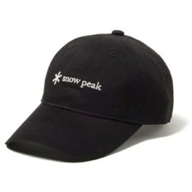 スノーピーク｜snow peak キャップ New Standard Logo Cap BLACK NSD-AC-25AU001 [1サイズ：57cm]【返品交換不可】