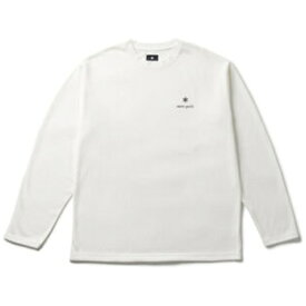 スノーピーク｜snow peak Tシャツ New Standard Logo L/S T-Shirt OFFWHITE NSD-TS-25AU005 [XLサイズ]【返品交換不可】