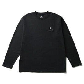 スノーピーク｜snow peak Tシャツ New Standard Logo L/S T-Shirt BLACK NSD-TS-25AU005 [Lサイズ]【返品交換不可】
