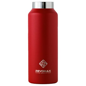 REVOMAX｜レボマックス 炭酸対応真空断熱ボトル REVOMAX WITHOUT CAP 12ozスリム［355ml/ワンタッチ］【水筒本体のみ・キャップ別売】 REVOMAX ファイヤーレッド DWF-12427S-JP-CL [炭酸対応]