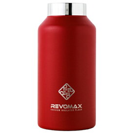 REVOMAX｜レボマックス 炭酸対応真空断熱ボトル REVOMAX WITHOUT CAP 12oz［355ml/ワンタッチ］【水筒本体のみ・キャップ別売】 REVOMAX ファイヤーレッド DWF-12427B-JP-CL [炭酸対応]