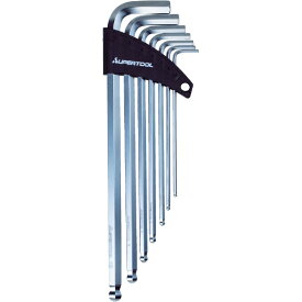 スーパーツール｜SUPER TOOL エクストラロングボールポイント六角棒レンチ（7本組）2.5~10mm　HKXB7SB