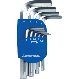 スーパーツール｜SUPER TOOL 六角棒レンチ（9本組）1.5~10mm　HKS9S