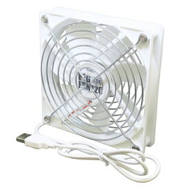 タイムリー｜TIMELY 〔USB扇風機〕 （IROJIRO） ホワイト BIGFAN120U-WH