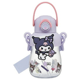 Skater｜スケーター ラバーマスコット付ストローボトル650ml クロミ／大好きな日々