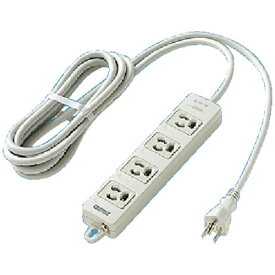 Panasonic｜パナソニック 電源タップ （3ピン式・4個口・接地15A抜け止め形・マグネット付・電源表示付き・3m・グレー）　WCH24343H[WCH24343H] panasonic