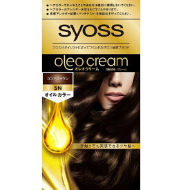 シュワルツコフヘンケル｜Henkel Japan syoss（サイオス）オレオクリーム ヘアカラー 1剤50g+2剤50g[白髪染め] 5N ココアブラウン