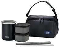 サーモス｜THERMOS 保温弁当箱（茶碗1.8杯分）　DBQ-362-MTBK マットブラック[DBQ362MTBK]