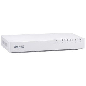 BUFFALO｜バッファロー スイッチングハブ（8ポート・電源内蔵） LSW4-TX-NPシリーズ （ホワイト）　LSW4-TX-8NP/WH[LSW4TX8NPWH]