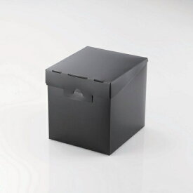 ELECOM｜エレコム DVD/CD対応 組立式メディアケース収納ボックス ブラック CCD-MB01BK[CCDMB01BK]