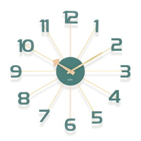 ACCTIM｜アクティム ASTRAEA ウォールクロック Cloverfield Green/Brass AC29029