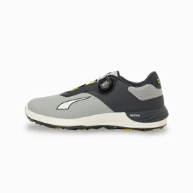 プーマ｜PUMA ゴルフシューズ パワーアセンドニトロ ディスク スパイクレス Gray Echo×Warm White×Dusky Gray 31314603 [メンズ /25.0cm]【返品交換不可】