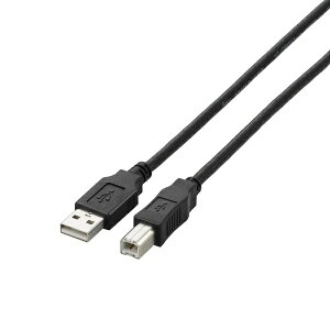 ELECOM�b�G���R�� 5.0m USB2.0�P�[�u�� �yA�z�́yB�z �i�u���b�N�j�@U2C-BN50BK�yrb_ cable_cpn�z