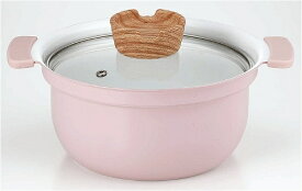 カクセー｜Kakusee coronto−コロント−IH対応セラミックコーティング深型卓上鍋18cm（スモーキーピンク） CT-27