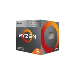 AMD｜エーエムディー 〔CPU〕AMD Ryzen 5 3400G With Wraith Stealth cooler (4C8T3.7Hz65W) BOX YD3400C5FHSBX [AMD Ryzen 5 /Socket AM4 /グラフィックス搭載]