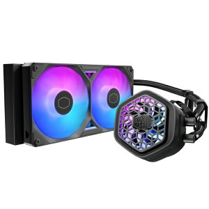 COOLER MASTER�b�N�[���[�}�X�^�[ ����CPU�N�[���[ 120mm�t�@��x2 [LGA1851/1700/1200/1156/1155/1151/1150�EAM5/AM4] ML 240 Atmos II VRM Fan ARGB �u���b�N MLX-D24M-A25SZ-V1