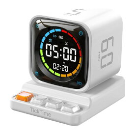 llano｜ラノ llano TickTimer ポモドーロタイマー+置き時計 生産性アップ・集中力向上 ミニPC風デザイン 5/10/30/60分 ホワイト TK3-W [デジタル]