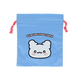 サンスター文具｜sun-star 【限定】サガラ刺繍巾着 はなまるおばけ ブルー S2337223