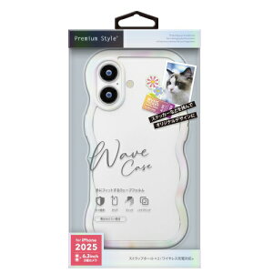 PGA�b�s�[�W�[�G�[ iPhone 17 �E�F�[�u�P�[�X Premium Style �I�[�����z���C�g PG-25AWH04WH