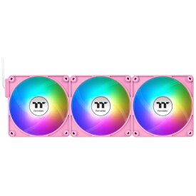 THERMALTAKE｜サーマルテイク ケースファンx3 [140mm /1800RPM](リバースブレード) CT140 EX Reverse ARGB Sync PC Cooling Fan 3 Fan Pack Pink CL-F229-PL14PK-A
