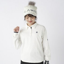 フィラゴルフ｜FILA GOLF レディース 長袖シャツ ホワイト 795500 [レディース /Lサイズ]【返品交換不可】