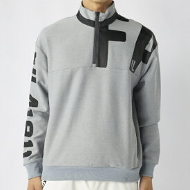 フィラゴルフ｜FILA GOLF メンズ ジップアッププルオーバー グレー 785563 [メンズ /Lサイズ]【返品交換不可】