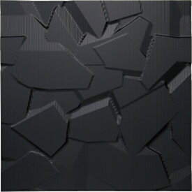 ユーパワー｜YOU POWER プラデック ウォール アート「クリスタル」 （ブラック）