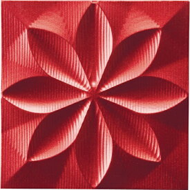 ユーパワー｜YOU POWER プラデック ウォール アート「フローラル」 （メタルレッド）