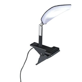 YAZAWA｜ヤザワ LEDクリップライト　ブラック　CLLA07D01BK　JIS照度A形準拠　USBアダプター付属 [LED /昼光色]
