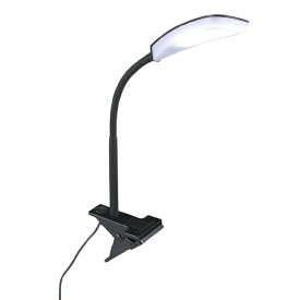 YAZAWA｜ヤザワ LEDフレキシブルクリップライト　ブラック　CFLA07D01BK　JIS照度A形準拠　USBアダプター付属 [LED /昼光色]